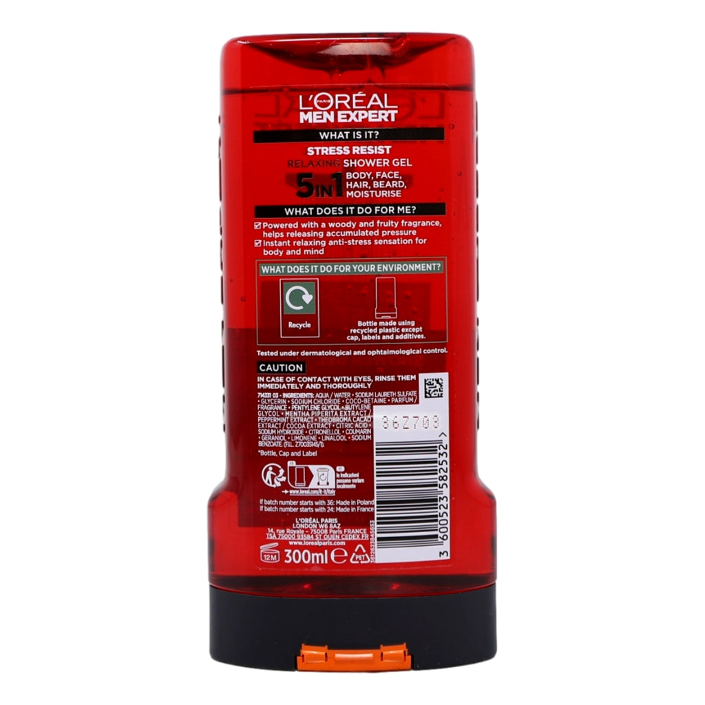 L'Oreal Men Expert Shower Gel 300ml Stress Resist