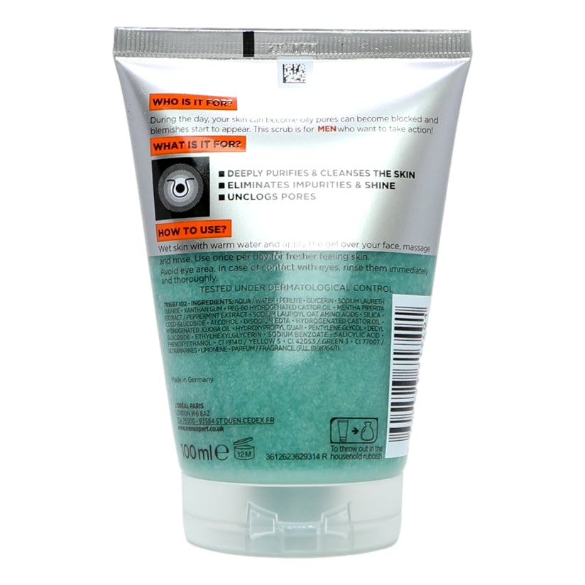L'Oreal Men Expert Hydra Energetic 100ml Scrub