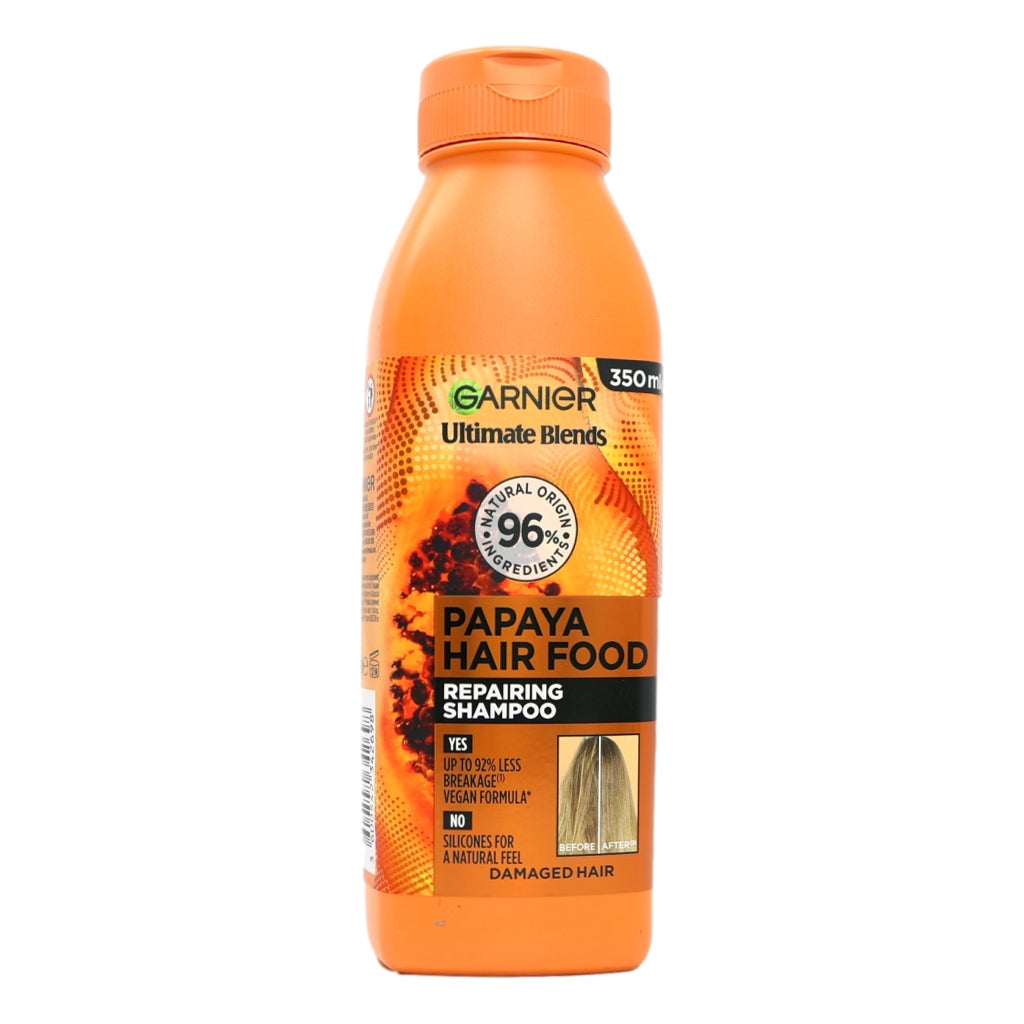 Buy Garnier Ultimate Blends Hair Food Shampoo 350ml Papaya & Amla online at Intamarque Wholesale – Trusted FMCG distributor