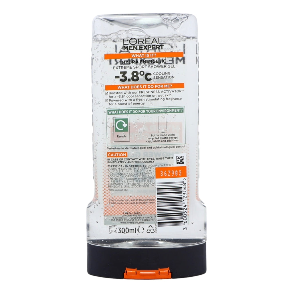 L'Oreal Men Expert Shower Gel 300ml Extreme Sport