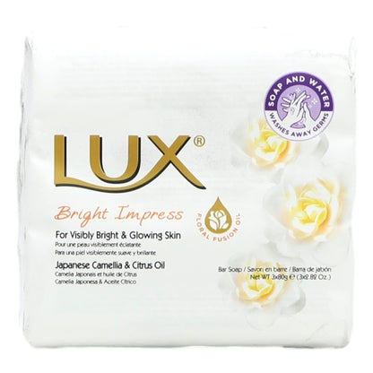 Lux Bar Soap 3 x 80g Bright Impress