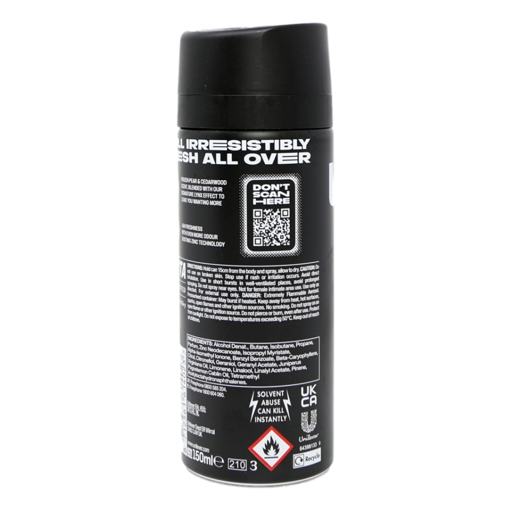 Lynx Bodyspray 150ml Black