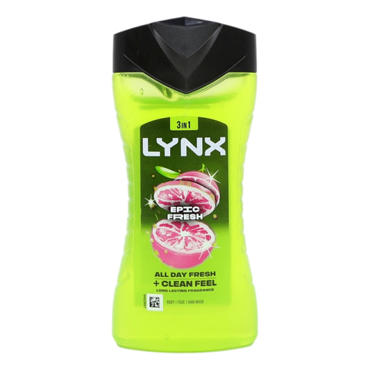 Lynx Shower Gel 225ml Epic Fresh