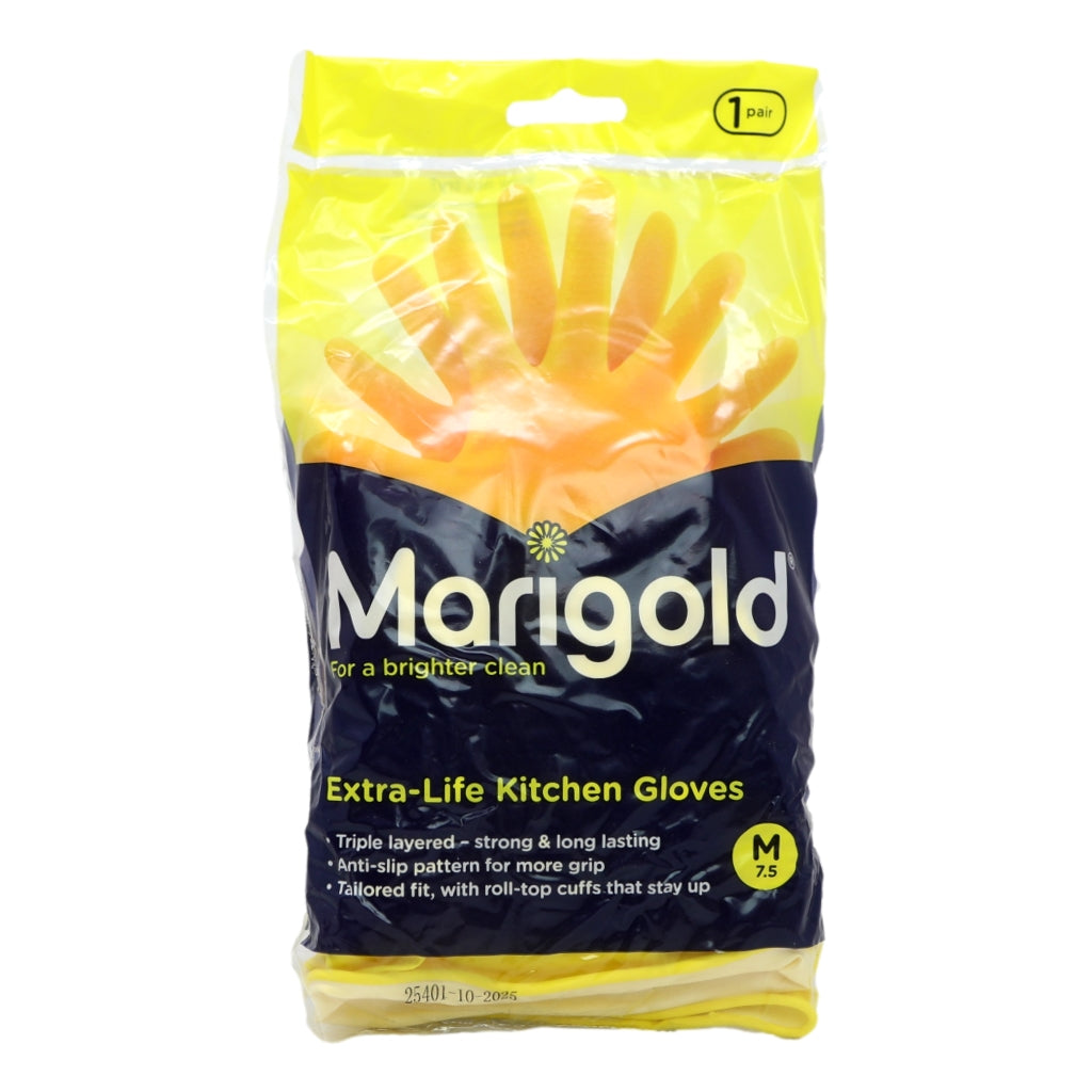 Marigold Kitchen Gloves Extra Life Medium