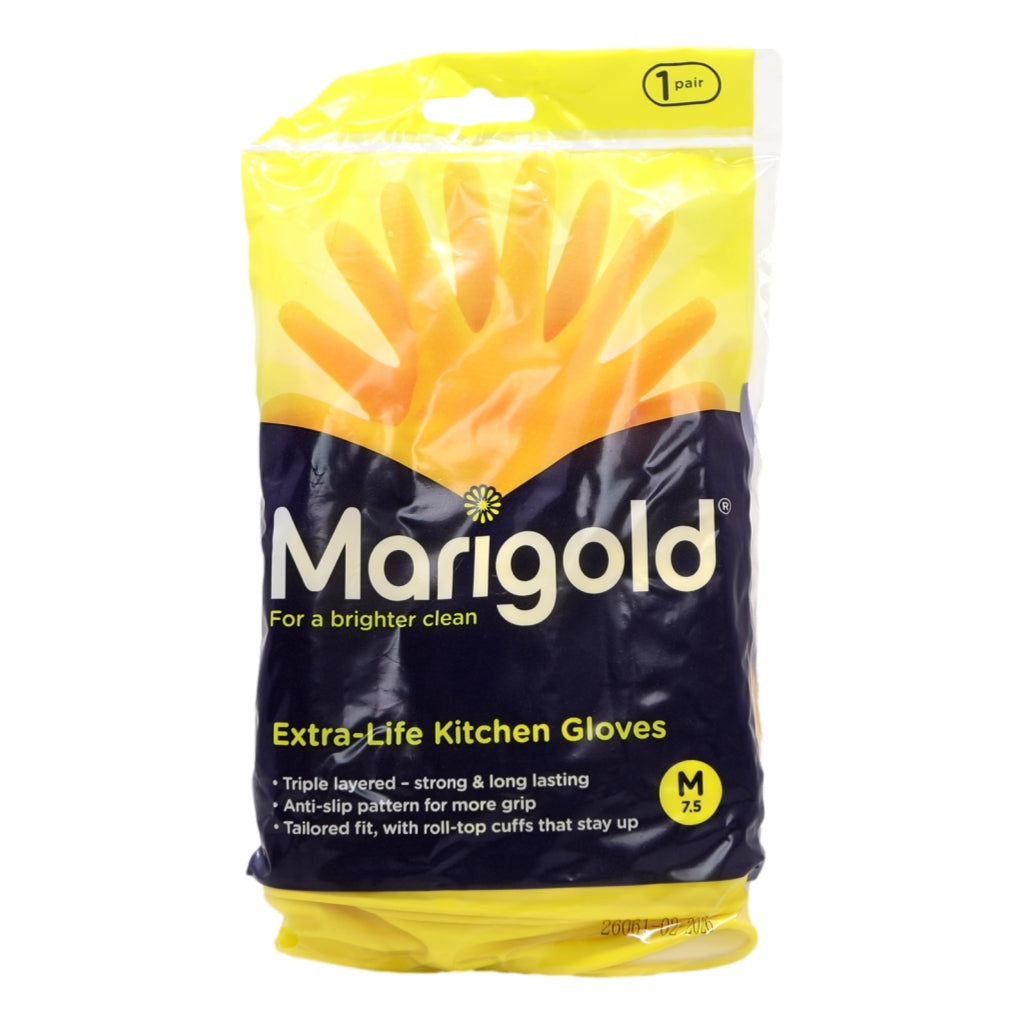 Marigold Kitchen Gloves Extra Life Medium