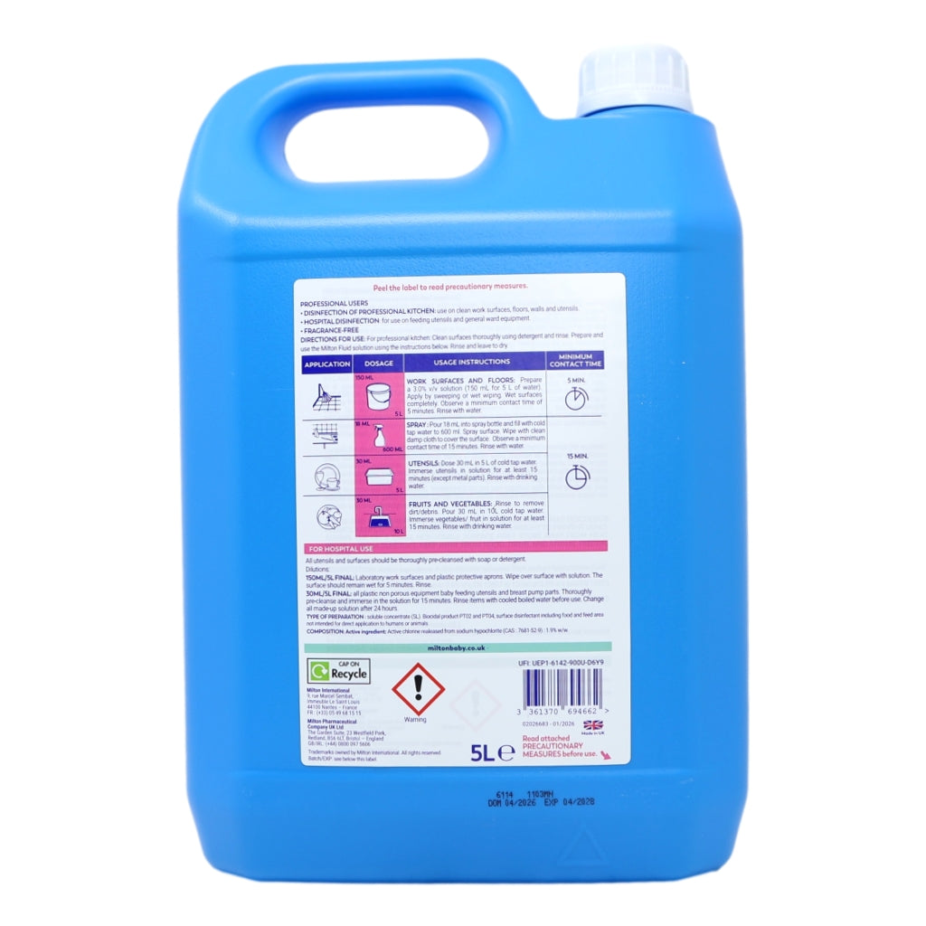Milton Professional Fluid 5l Disinfecting