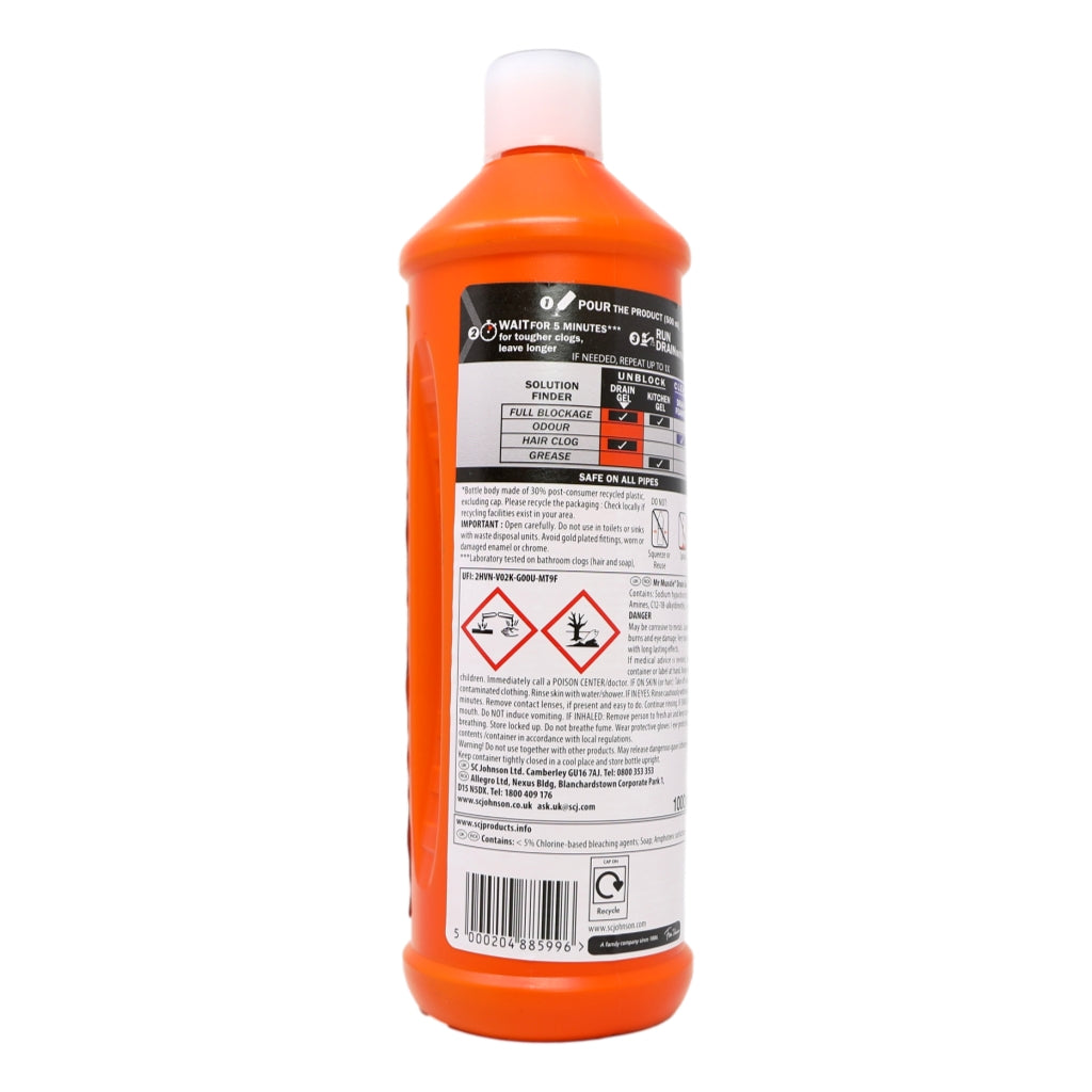 Mr Muscle Sink & Plug 1l Drain Gel