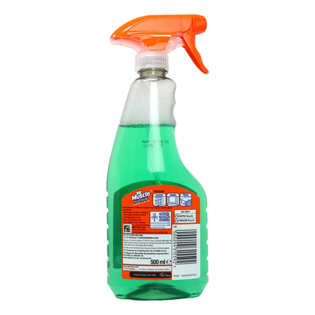 Mr Muscle Platinum Trigger Spray 500ml Window and Glass Trigger