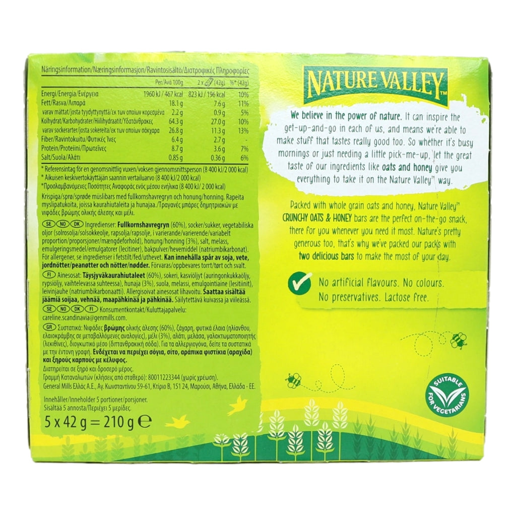 Nature Valley 5pk Oats & Honey Crispy