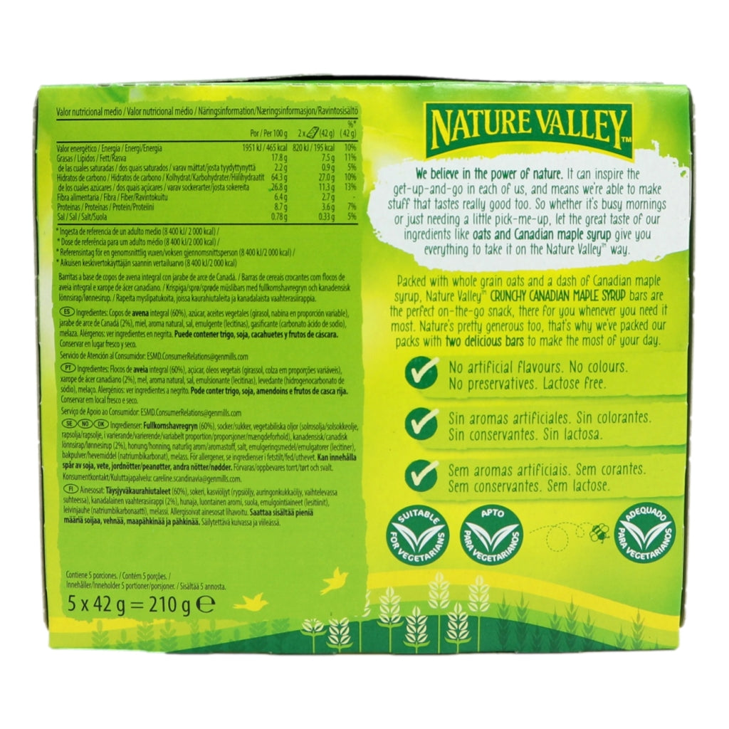 Nature Valley Canadian Maple Syrup 5 pack 5x42g