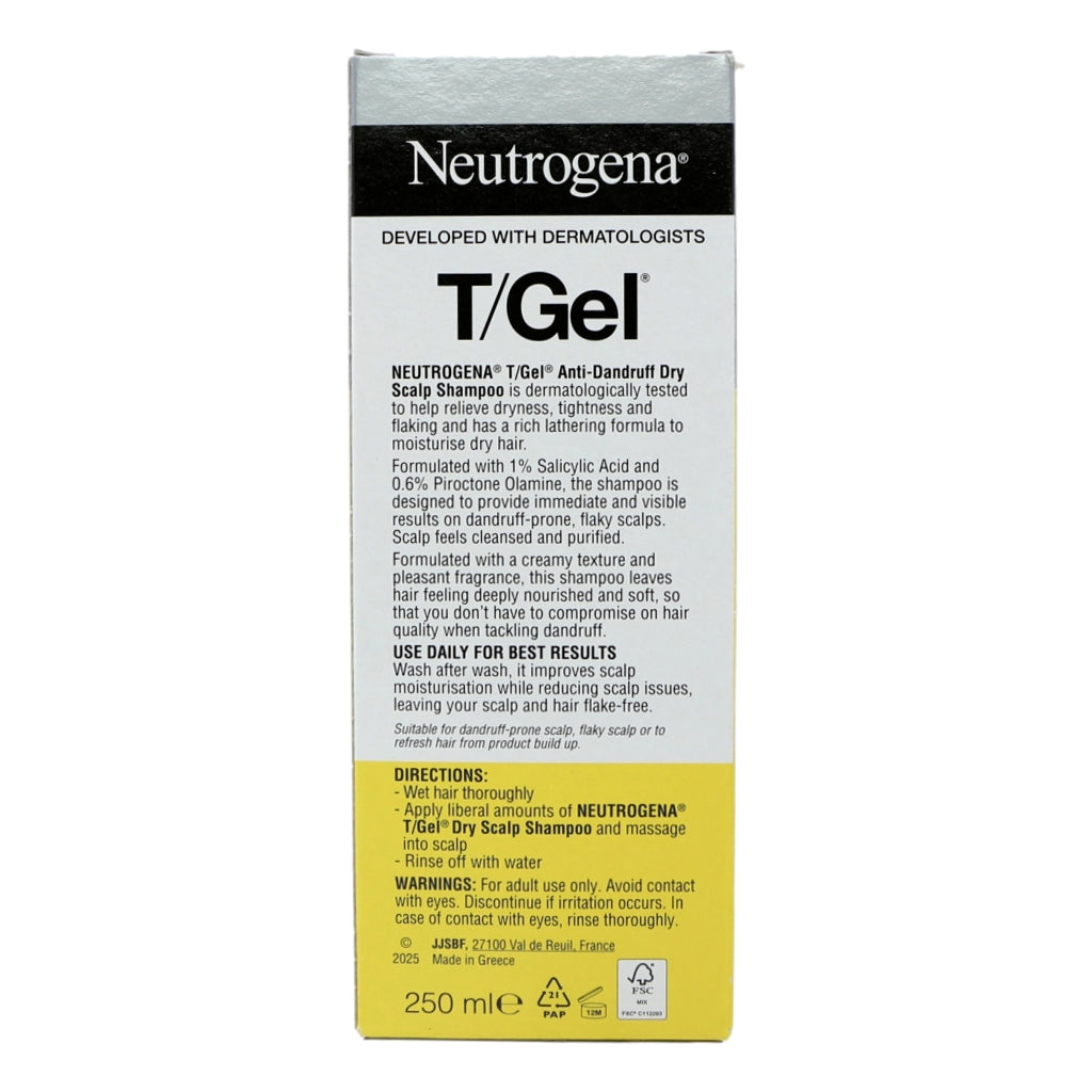 Neutrogena T-Gel Shampoo 250ml Dry Hair