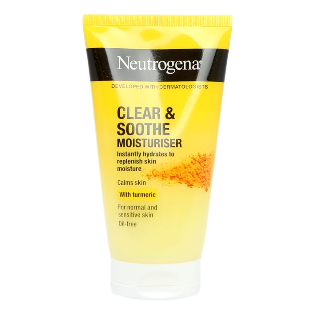 Buy Neutrogena Clear & Soothe Moisturiser 75ml Oil-Free Tumeric online at Intamarque Wholesale – Trusted FMCG distributor