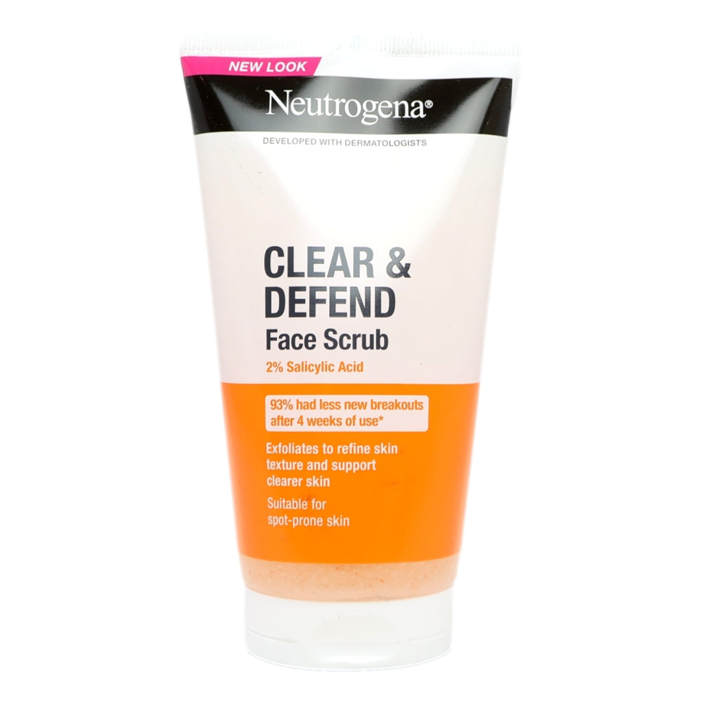 Buy Neutrogena Clear & Defend 150ml Facial Scrub online at Intamarque Wholesale – Trusted FMCG distributor