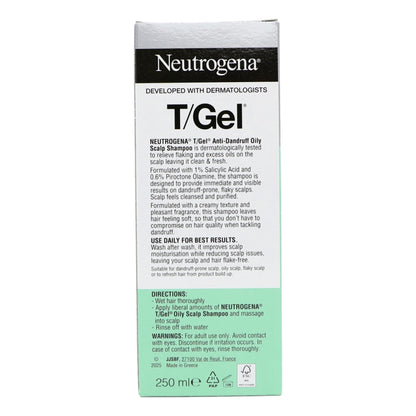 Neutrogena T-Gel Shampoo 250ml Anti-Dandruff & Oily Scalp