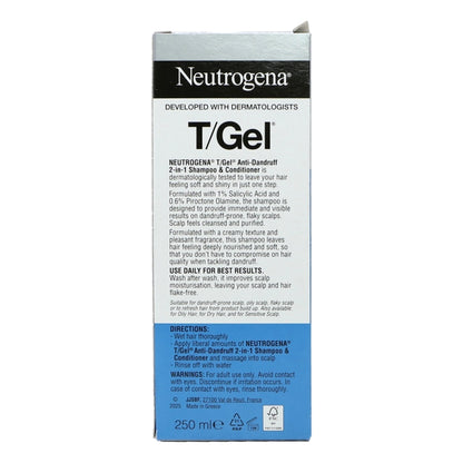 Neutrogena T-Gel Shampoo& Conditioner 250ml Anti-Dandruff
