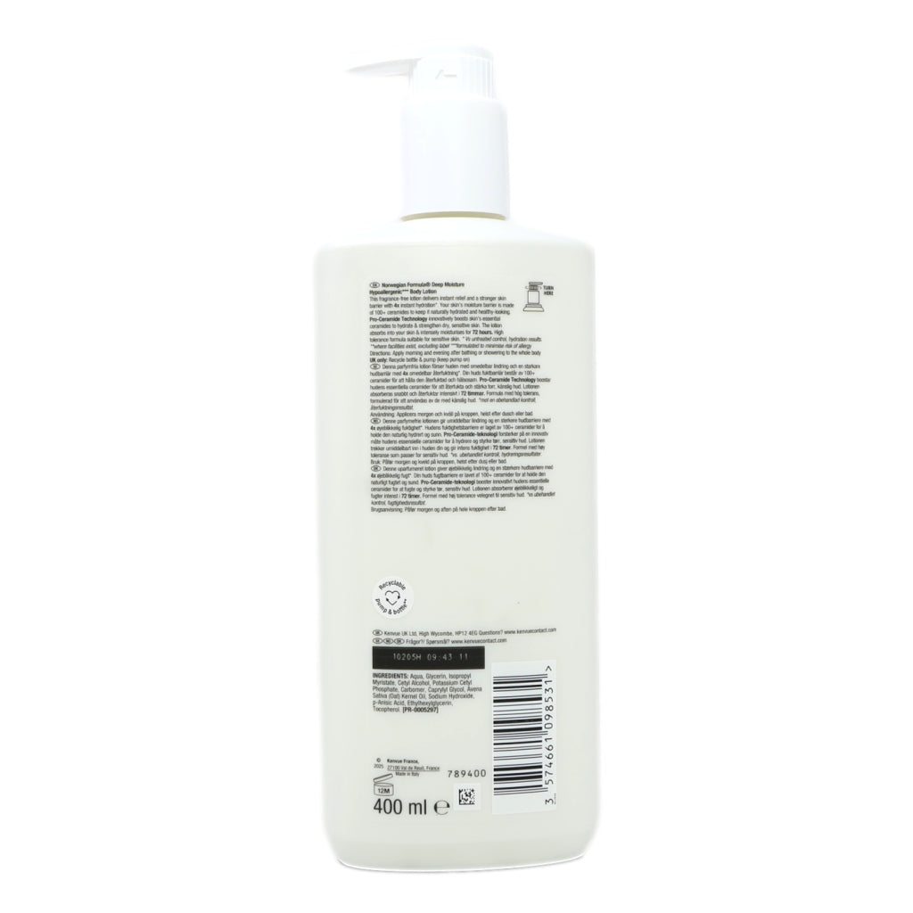 Neutrogena Norwegian Formula Body Lotion 400ml Sensitive