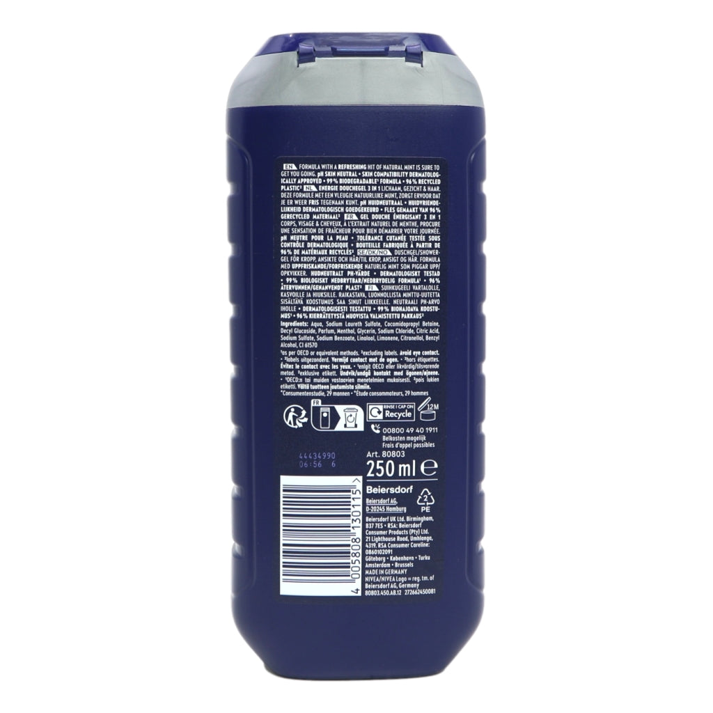 Nivea Shower 250ml Energy For Men