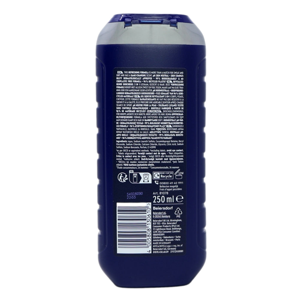 Nivea Shower 250ml For Men Sport