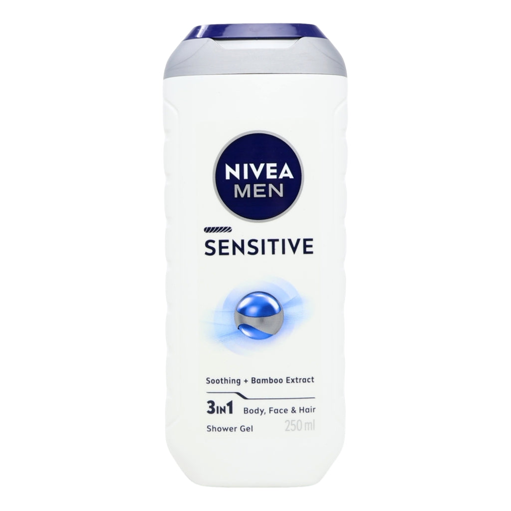 Buy Nivea Shower 250ml Sensitive For Men online at Intamarque Wholesale – Trusted FMCG distributor