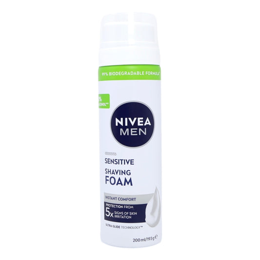 Nivea Shave Foam 200ml For Men Sensitive