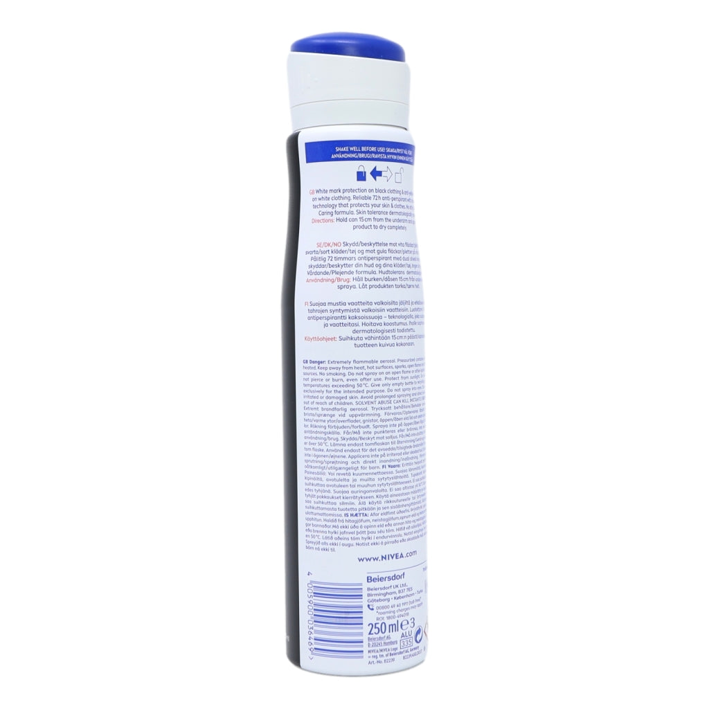 Nivea Deo 250ml Black & White Invisible For Women