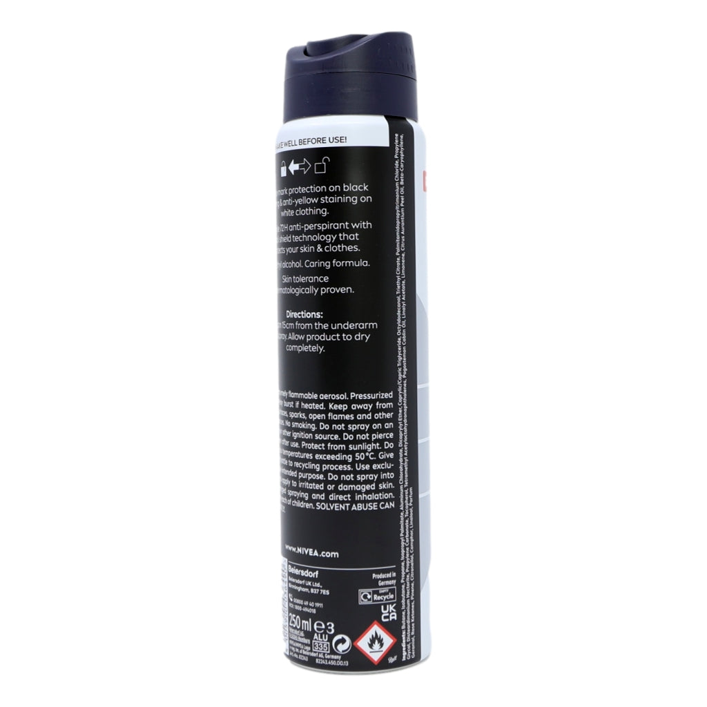 Nivea Deo 250ml Black & White Invisible For Men
