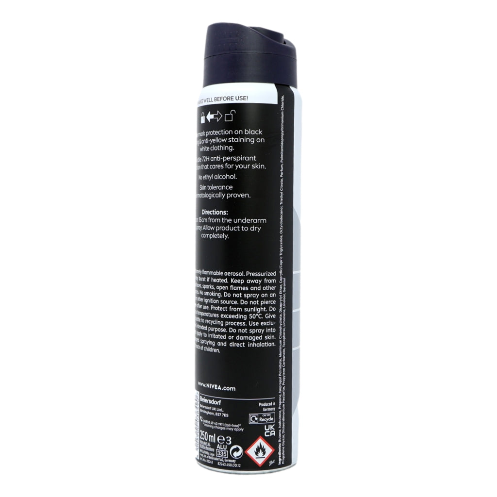 Nivea Deo 250ml Black & White Invisible for Men