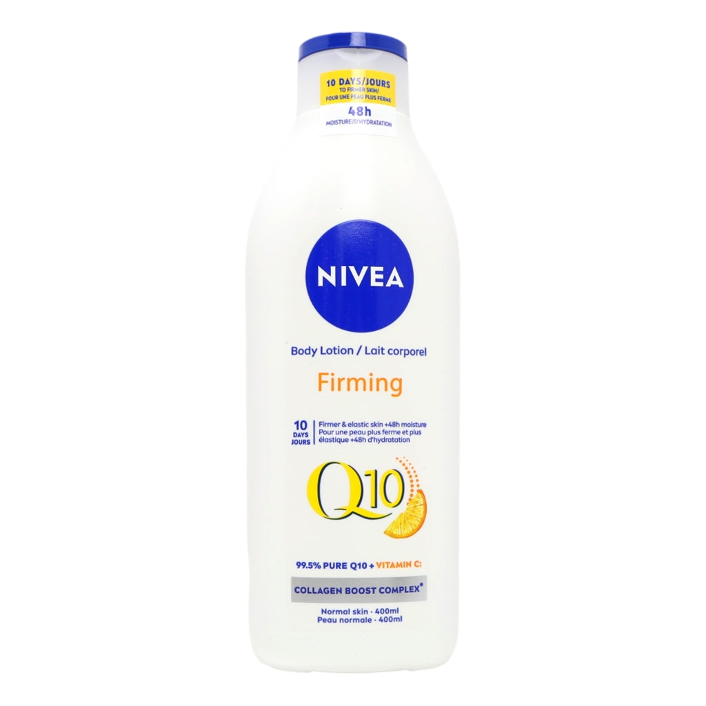 Buy Nivea Body Lotion 400ml Q10 Firming online at Intamarque Wholesale – Trusted FMCG distributor