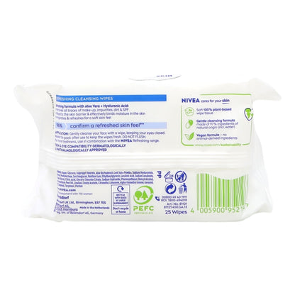 Nivea Wipes Biodegradable 25s Normal Skin