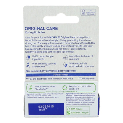 Nivea Lip 4.8g Original Care