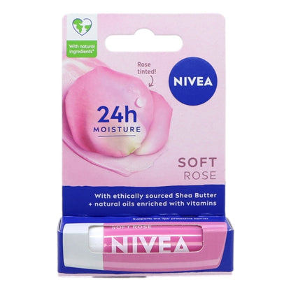 Nivea Lip 4.8g Soft Rose
