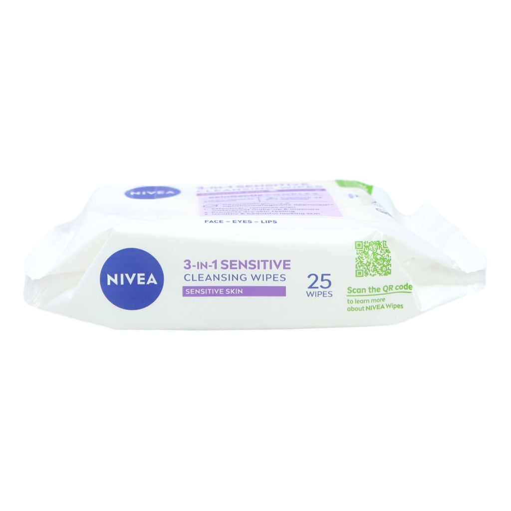 Nivea Wipes Biodegradeable 25s 3in1 Sensitive