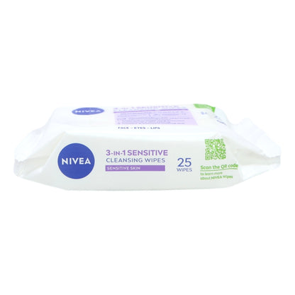Nivea Wipes Biodegradeable 25s 3in1 Sensitive