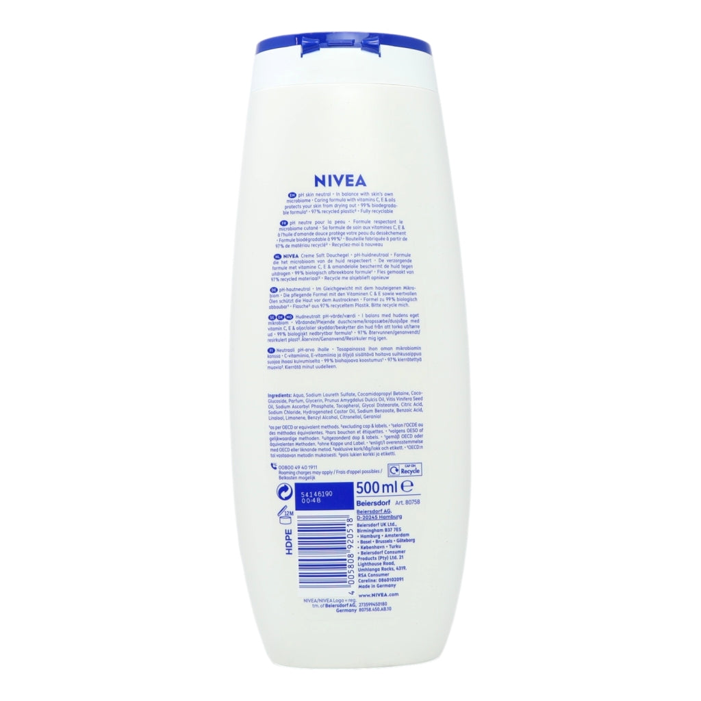 Nivea Shower Cream 500ml Soft