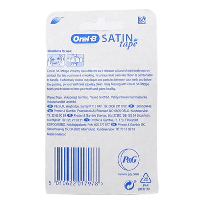 Oral B Dental Floss 25m Satin Tape
