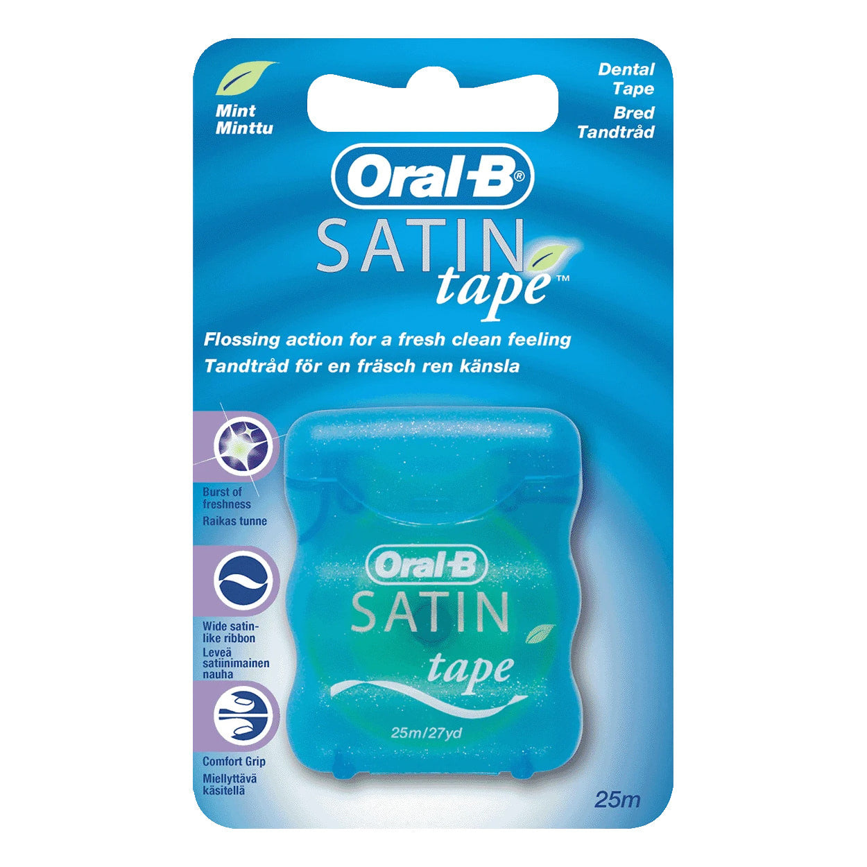 Oral B Dental Floss 50m Satin Tape NEW