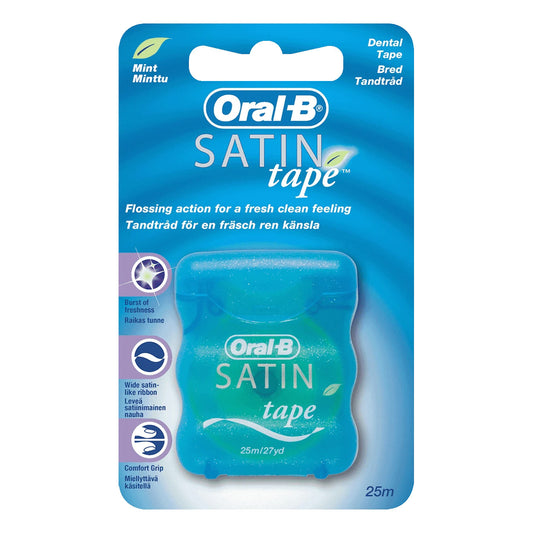 Oral B Dental Floss 50m Satin Tape NEW