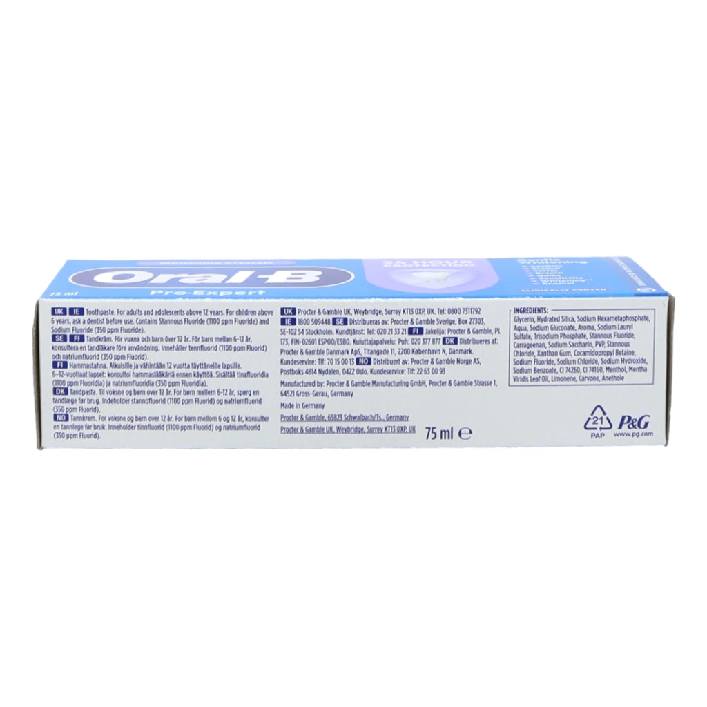 Oral B Toothpaste Pro Expert 75ml Whitening