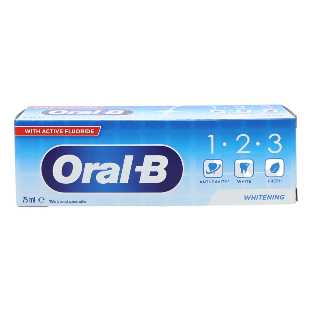 Oral B Toothpaste 123 75ml Whitening