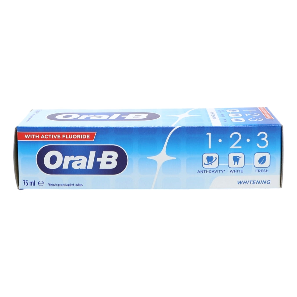 Oral B Toothpaste 123 75ml Whitening