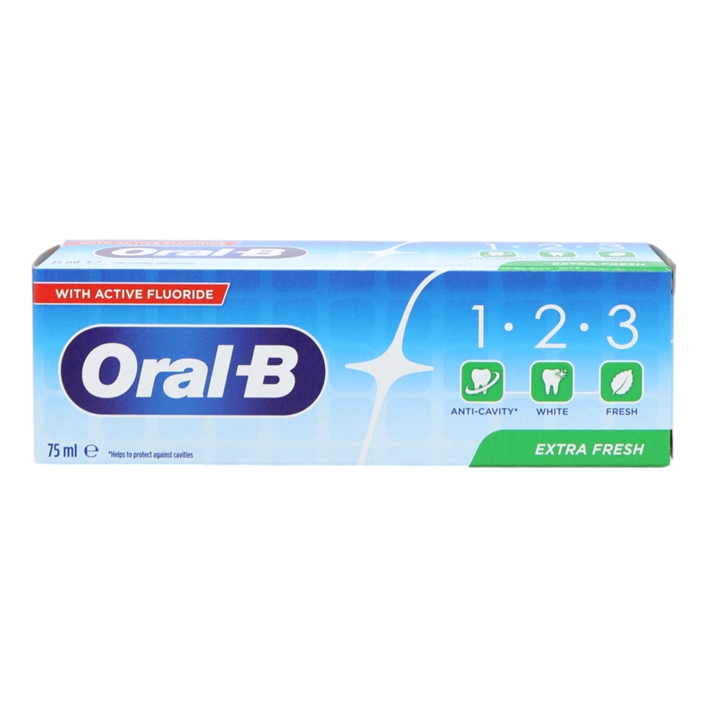 Oral B Toothpaste 123 75ml Extra Fresh