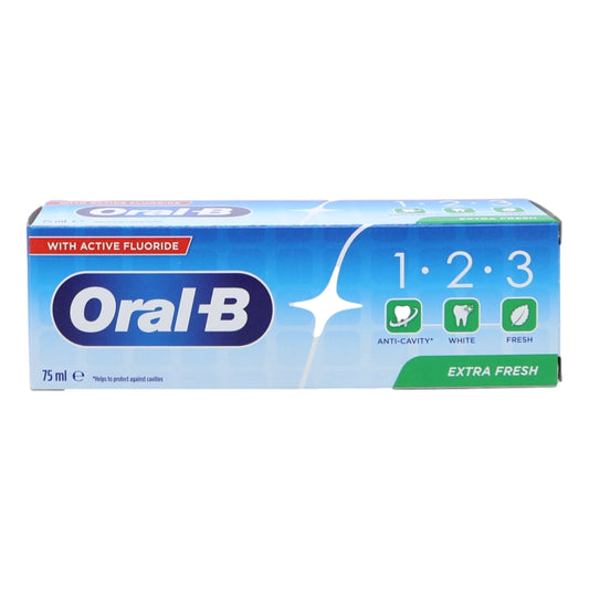 Oral B Toothpaste 123 75ml Extra Fresh