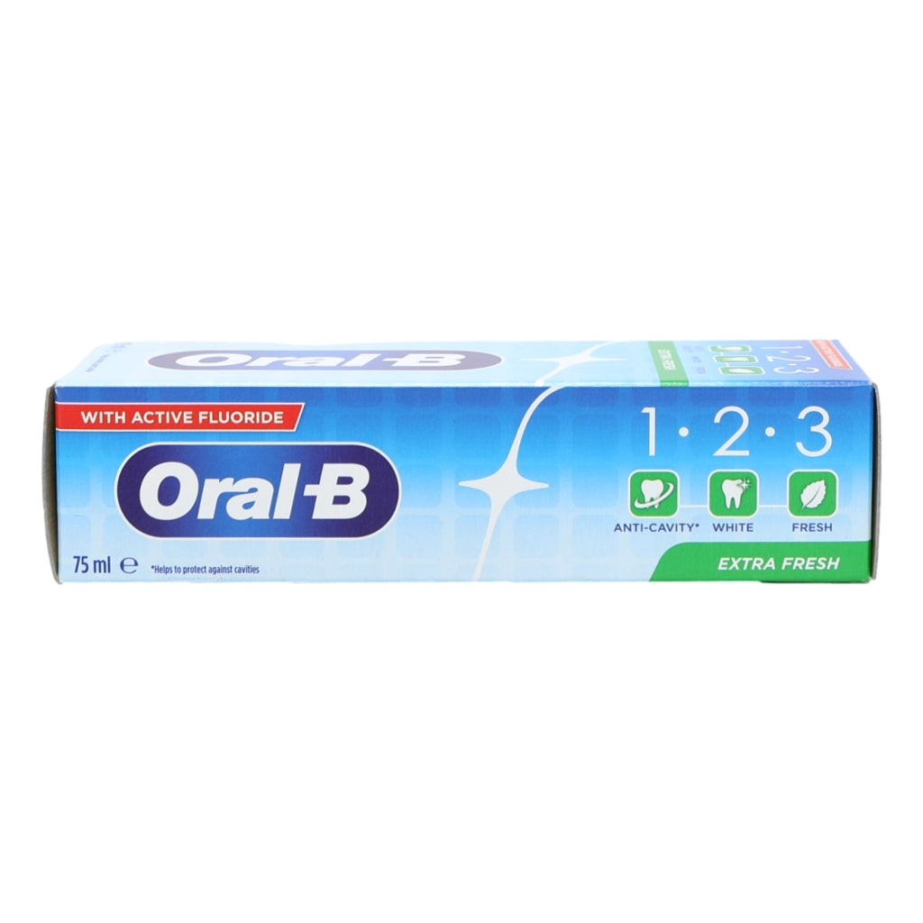 Oral B Toothpaste 123 75ml Extra Fresh