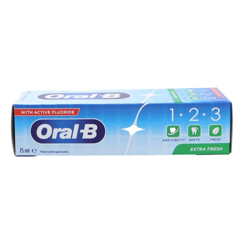 Oral B Toothpaste 123 75ml Extra Fresh