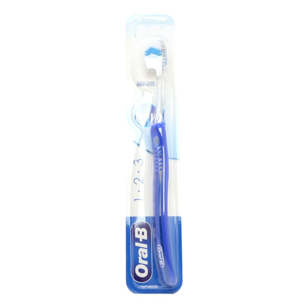 Buy Oral B Toothbrush 123 Indicator Plus 35 Medium online at Intamarque Wholesale – Trusted FMCG distributor