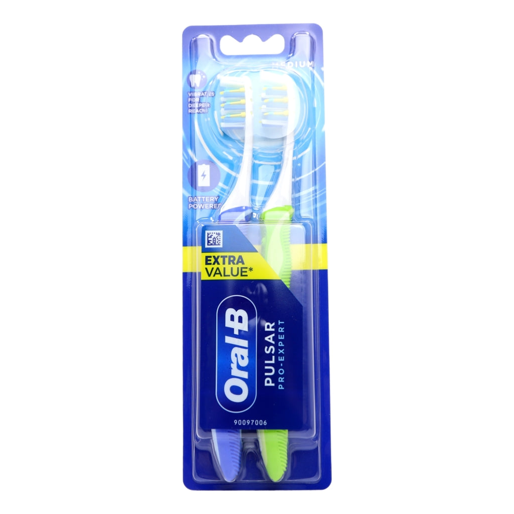 Oral B Toothbrush Pro Expert Pulsar Twin Pack