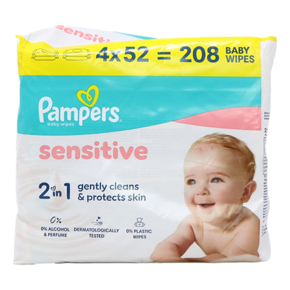 Pampers Baby Wipes 4pk Sensitive PF