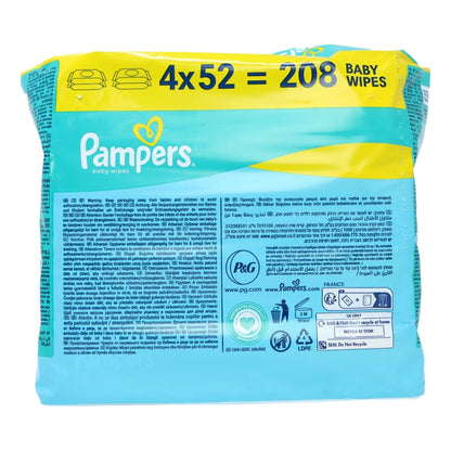 Pampers Baby Wipes 4pk Fresh and Clean Plastic Free