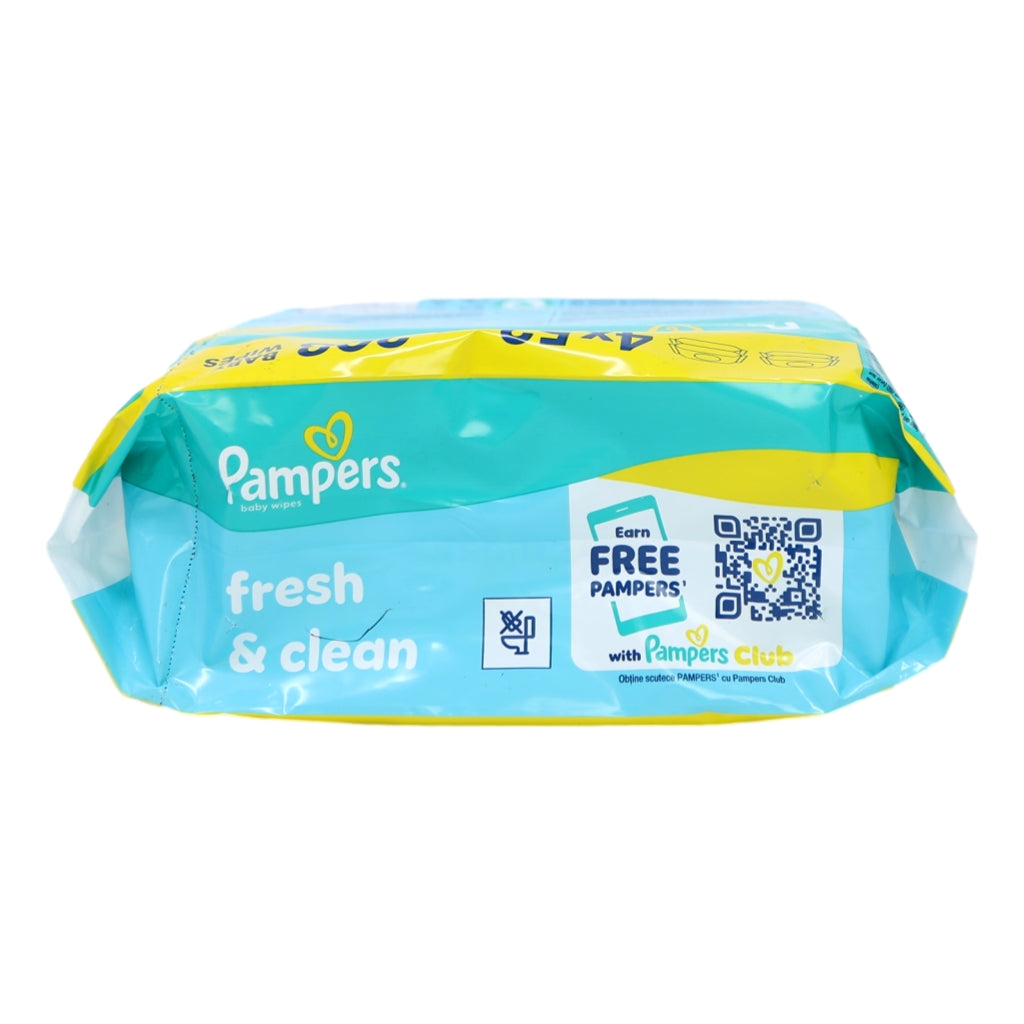 Pampers Baby Wipes 4pk Fresh and Clean Plastic Free