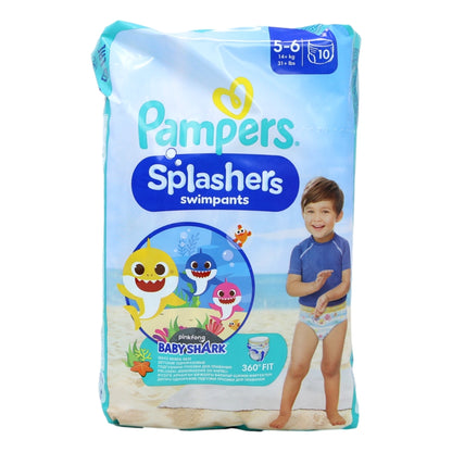 Pampers Splashers Swim Pants 11s Size 4 Baby Shark
